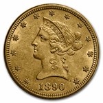 1890 $10 Liberty Gold Eagle AU