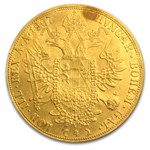 1890-1914 Austria Gold 4 Ducat Avg Circ (Random Dates)