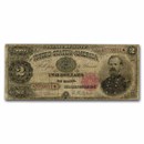 1890 $2.00 Treasury Note James B. McPherson VG (Fr#355)