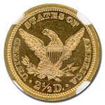 1890 $2.50 Liberty Gold Quarter Eagle MS-61 NGC (PL)