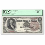 1890 $20.00 Treasury Note John Marshall XF-45 PCGS (Fr#372)