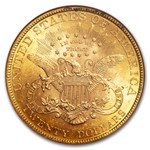 1890 $20 Liberty Gold Double Eagle MS-62 NGC
