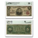 1890 $5.00 Treasury Note General Thomas VG-10 PMG (Fr#361)