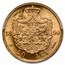1890-B Romania Gold 20 Lei MS-63 PCGS