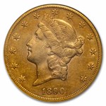 1890-CC $20 Liberty Gold Double Eagle AU-55 NGC