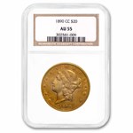 1890-CC $20 Liberty Gold Double Eagle AU-55 NGC