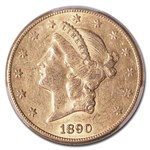 1890-CC $20 Liberty Gold Double Eagle AU-55 PCGS