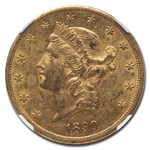 1890-CC $20 Liberty Gold Double Eagle AU-58 NGC