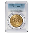 1890-CC $20 Liberty Gold Double Eagle MS-60 PCGS