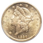 1890-CC $20 Liberty Gold Double Eagle MS-60 PCGS