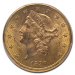 1890-CC $20 Liberty Gold Double Eagle MS-62 PCGS