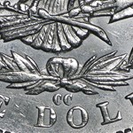 1890-CC Morgan Dollar AU