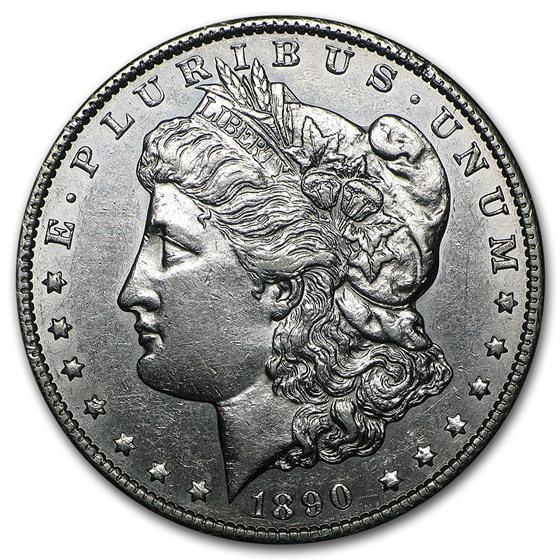 1890-CC Morgan Dollar AU 1890-CC Morgan Dollar AU