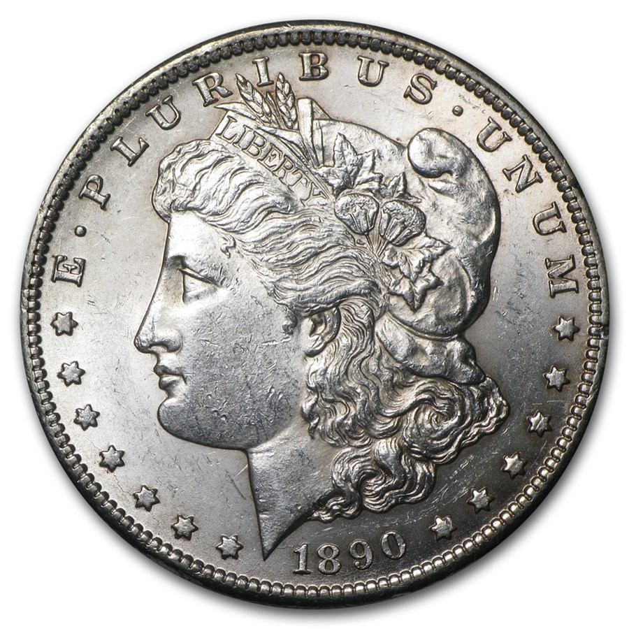 1890-CC Morgan Dollar BU