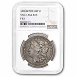 1890-CC Morgan Dollar Fine-12 NGC (Tailbar)