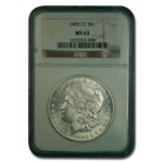 1890-CC Morgan Dollar MS-63 NGC
