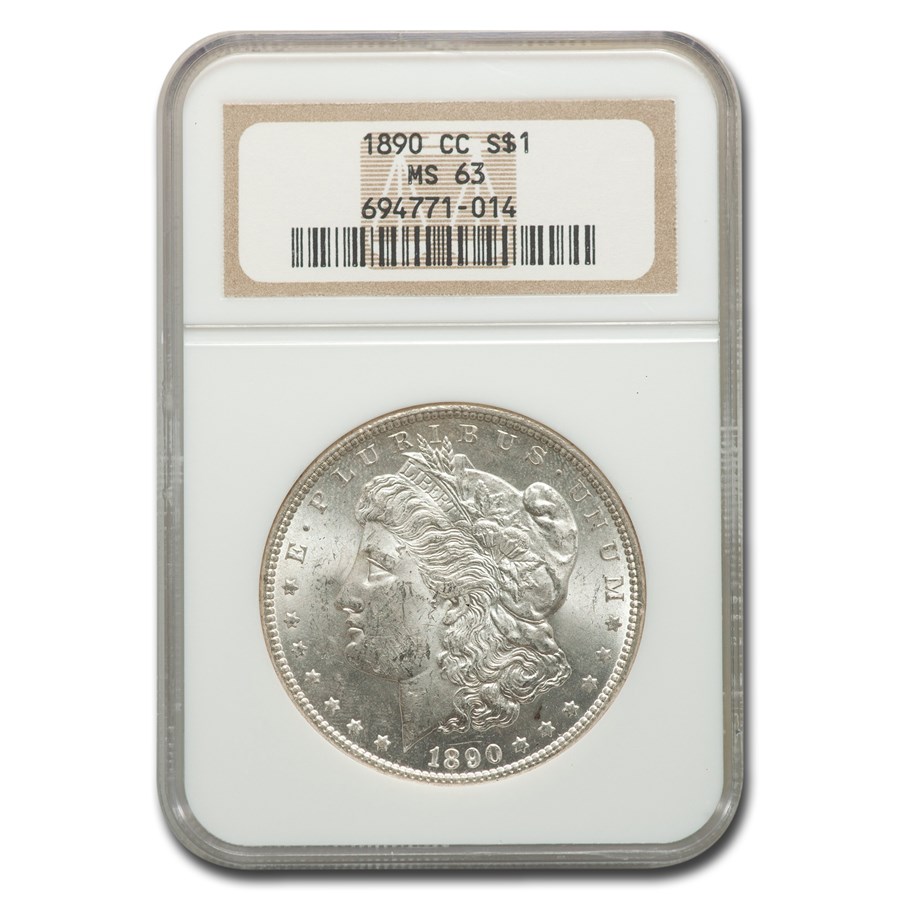 1890-CC Morgan Dollar MS-63 NGC