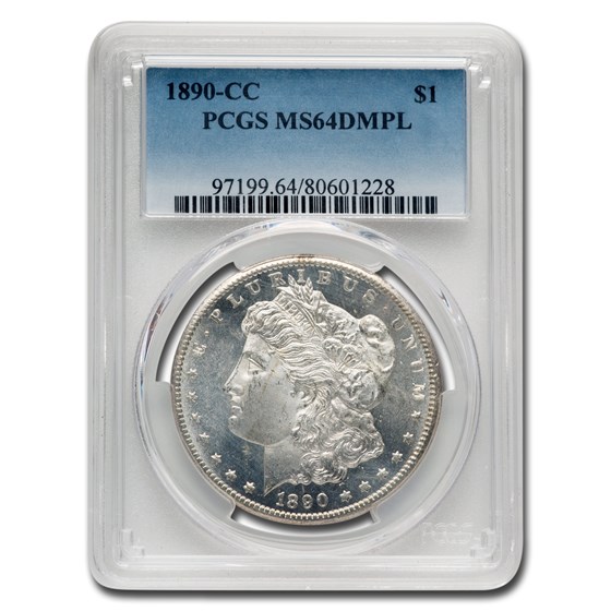 1890-CC Morgan Dollar MS-64 DMPL PCGS 1890-CC Morgan Dollar MS-64 DMPL PCGS