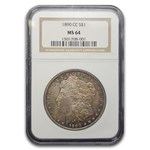 1890-CC Morgan Dollar MS-64 NGC (Toned)