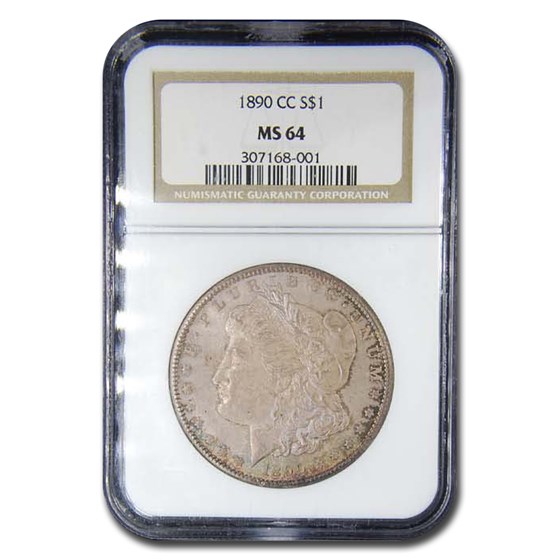 1890-CC Morgan Dollar MS-64 NGC 1890-CC Morgan Dollar MS-64 NGC