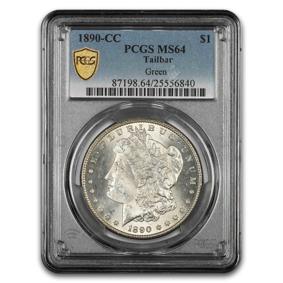 1890-CC Morgan Dollar MS-64 PCGS (Tailbar)