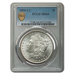 1890-CC Morgan Dollar MS-64 PCGS