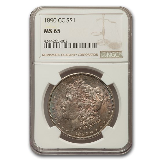 1890-CC Morgan Dollar MS-65 NGC 1890-CC Morgan Dollar MS-65 NGC