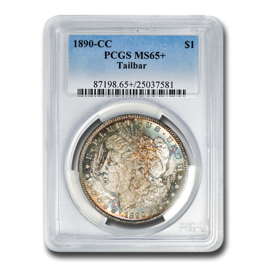 1890-CC Morgan Dollar MS-65+ PCGS (Tailbar)