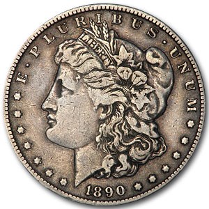 1890-CC Morgan Dollar VF (VAM-4, TailBar, Top-100) 1890-CC Morgan Dollar VF (VAM-4, TailBar, Top-100)