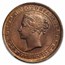1890 Ceylon 5 Cent Queen Victoria MS-65 PCGS (Red/Brown)