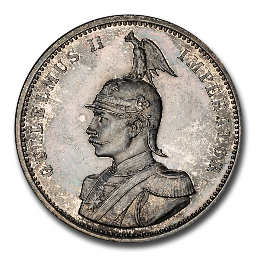 1890 German East Africa Silver Rupee Wilhelm II MS-62 PCGS