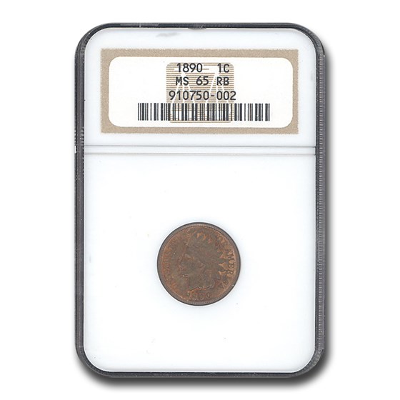 1890 Indian Head Cent MS-65 NGC (Red/Brown) 1890 Indian Head Cent MS-65 NGC (Red/Brown)
