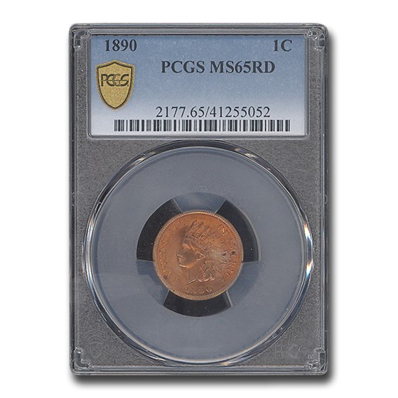1890 Indian Head Cent MS-65 PCGS (Red) 1890 Indian Head Cent MS-65 PCGS (Red)