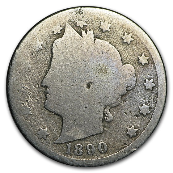 1890 Liberty Head V Nickel AG 1890 Liberty Head V Nickel AG