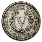 1890 Liberty Head V Nickel AU