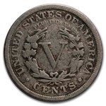 1890 Liberty Head V Nickel Good
