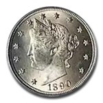 1890 Liberty Head V Nickel MS-63 PCGS