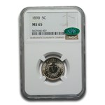 1890 Liberty Head V Nickel MS-65 NGC CAC