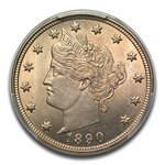 1890 Liberty Head V Nickel MS-66 PCGS