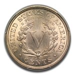 1890 Liberty Head V Nickel MS-66 PCGS