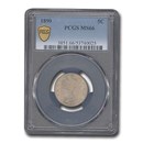 1890 Liberty Head V Nickel MS-66 PCGS