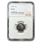 1890 Liberty Head V Nickel PF-66 NGC