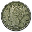 1890 Liberty Head V Nickel VF