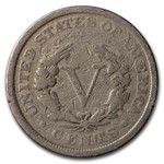 1890 Liberty Head V Nickel VG