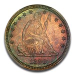 1890 Liberty Seated Quarter MS-67 PCGS CAC