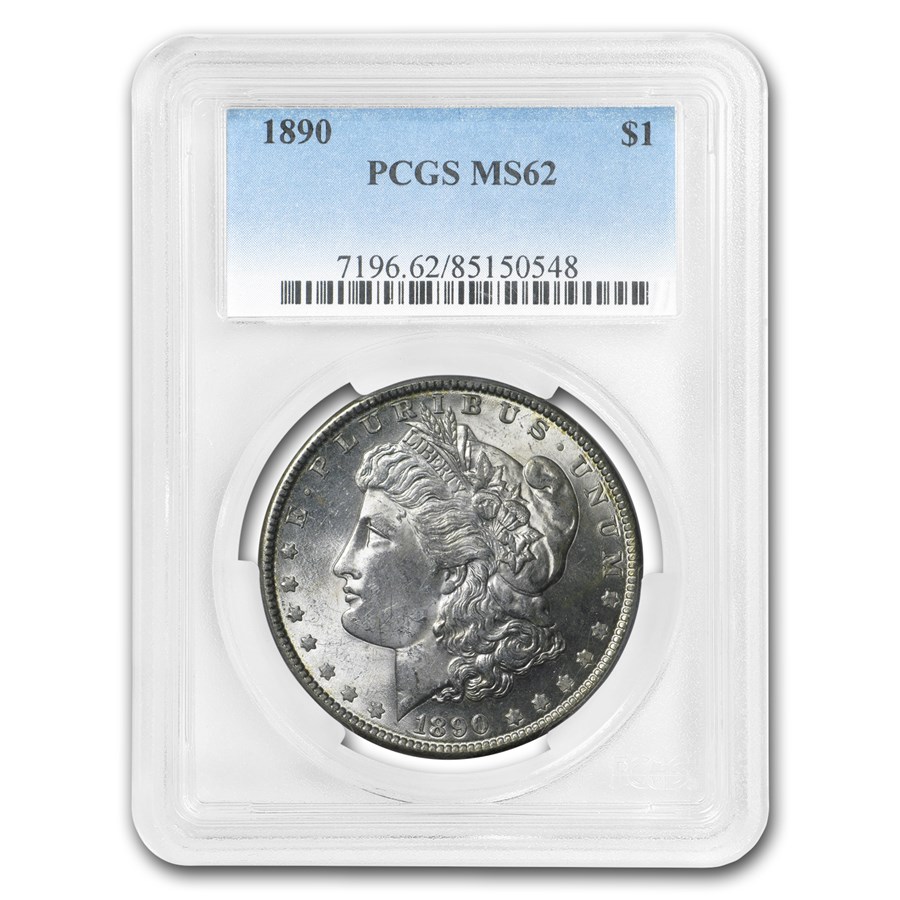 1890 Morgan Dollar MS-62 PCGS