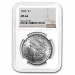 1890 Morgan Dollar MS-64 NGC