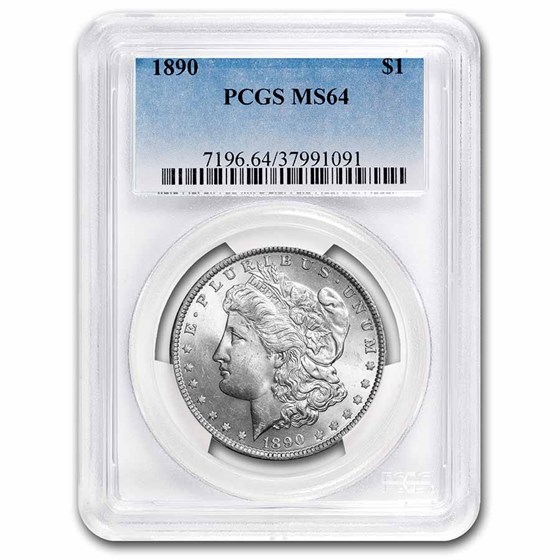 1890 Morgan Dollar MS-64 PCGS 1890 Morgan Dollar MS-64 PCGS