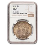 1890 Morgan Dollar MS-65 NGC