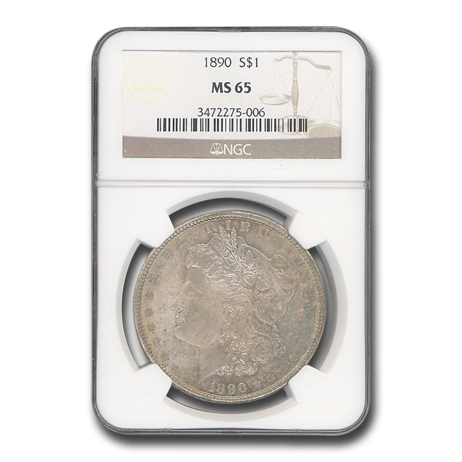 1890 Morgan Dollar MS-65 NGC